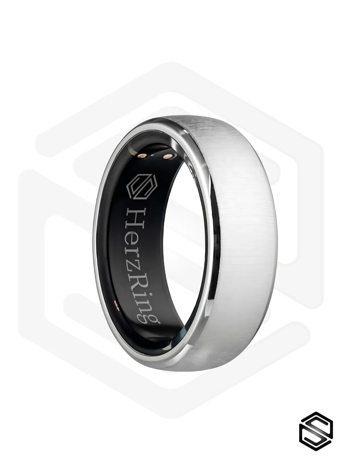 Умное Кольцо с Вибрацией HerzRing Impulse RW Титан - серебро
