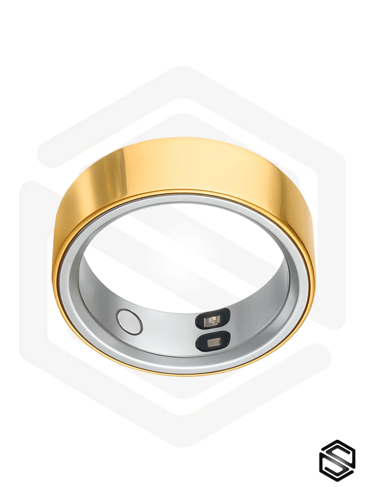Тонкое умное кольцо с вибрацией HerzRing Sense золото (gold)
