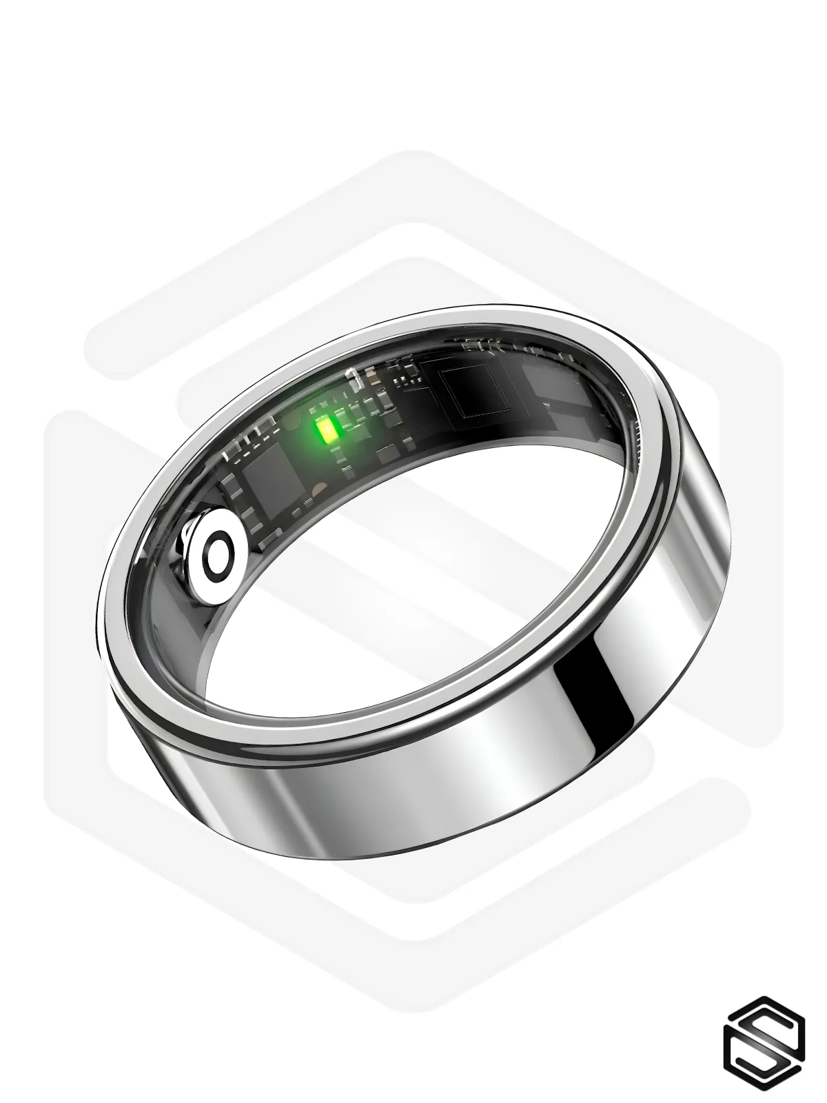 Ультратонкое Умное кольцо HerzRing Slim RJ Серебро