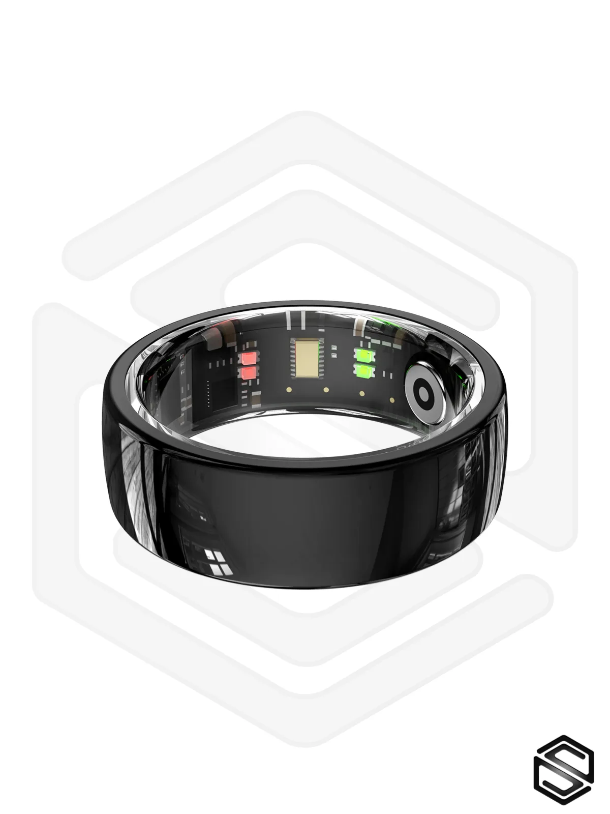 Умное кольцо со управлением и уведомленями HerzRing Touch NFC черный