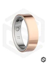 Тонкое умное кольцо с Глюкозой, Вибрацией & Чувствами HerzRing Sense GX розовое золото