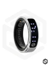 Умное Кольцо с Экраном & Уведомлениями и Вибрацией HerzRing Vision RW+ Титан - серебро