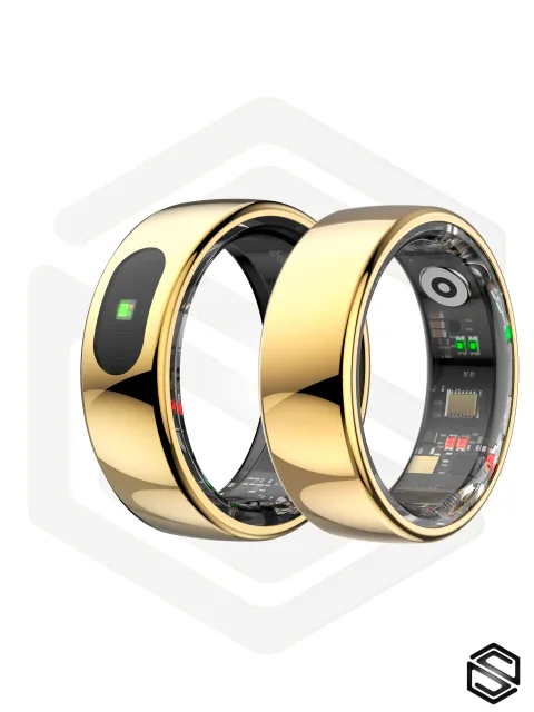Умное кольцо со свайпами и управлением HerzRing Touch RQ золото