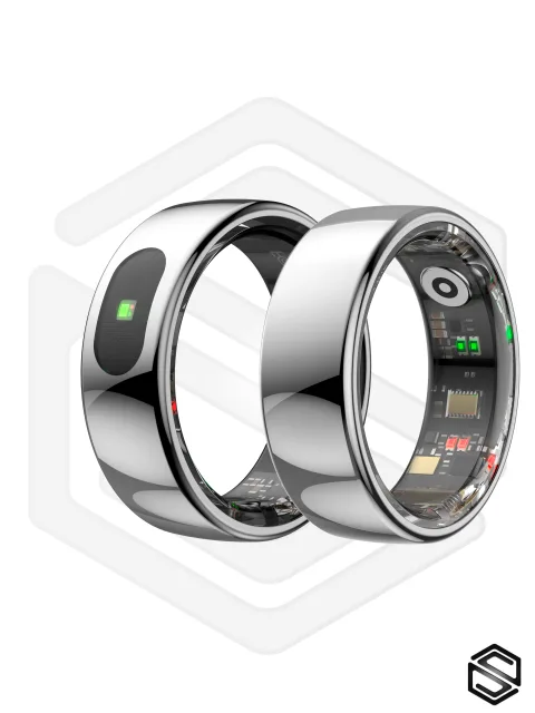 Умное кольцо со свайпами и управлением HerzRing Touch RQ серебро