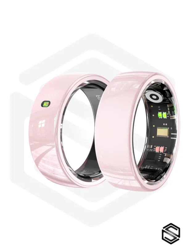 Умное кольцо со управлением и уведомленями HerzRing Touch NFC розовый