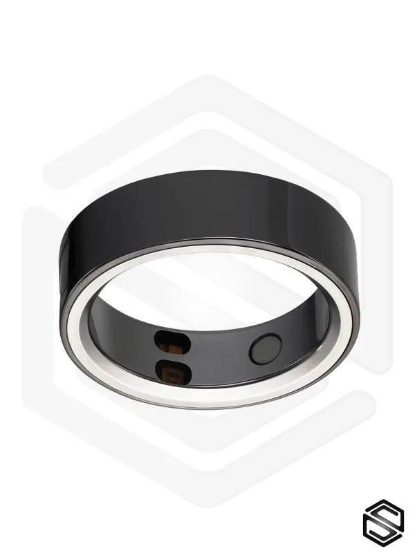 Тонкое умное кольцо с Сахаром, Вибрацией, Управлением &amp; Чувствами HerzRing Sense GX+ мерцающий кремень