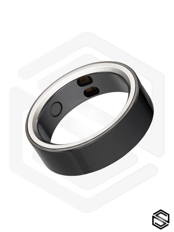 Тонкое умное кольцо с Сахаром, Вибрацией, Управлением &amp; Чувствами HerzRing Sense GX+ мерцающий кремень
