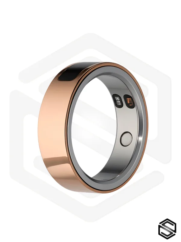 Тонкое умное кольцо с Вибрацией, Управлением &amp; Чувствами HerzRing Sense X+ розовое золото