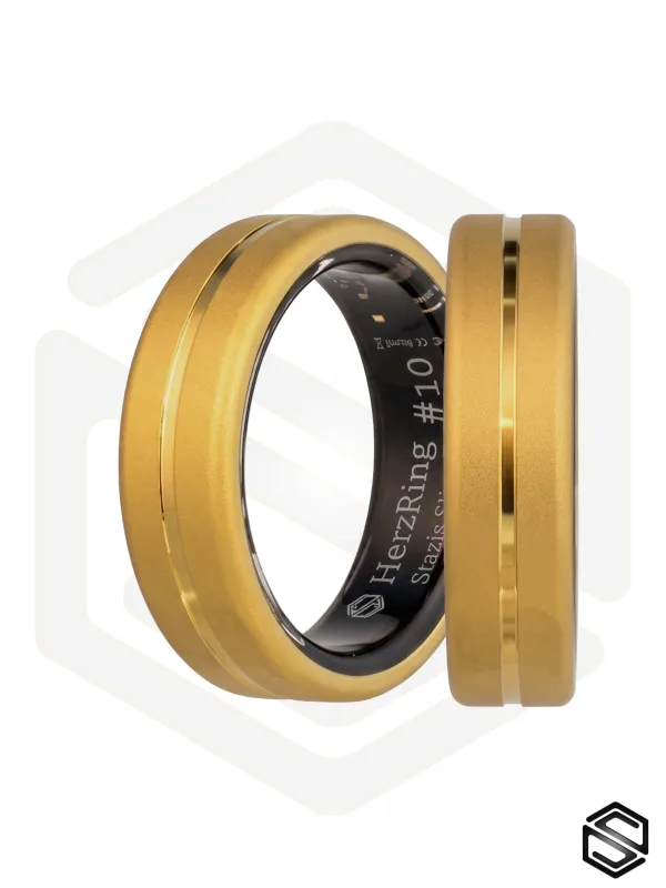 Умное кольцо HerzRing Stazis Slim II - золото