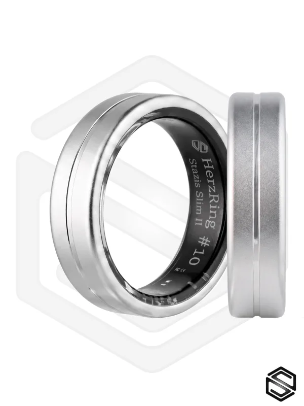 Умное кольцо HerzRing Stazis Slim II - титан