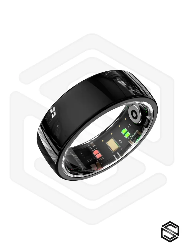 Умное кольцо со управлением и уведомленями HerzRing Touch NFC черный