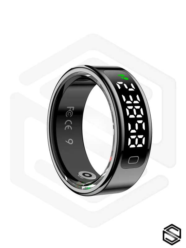 Умное кольцо с экраном и взмахами HerzRing Vision RQ 2 оникс