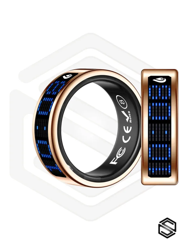 Умное кольцо с экраном &amp; уведомлениями HerzRing Vision RW 2 розовое-золото (rose-gold)