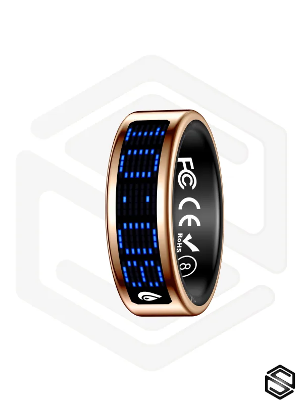Умное кольцо с экраном &amp; уведомлениями HerzRing Vision RW 2 розовое-золото (rose-gold)