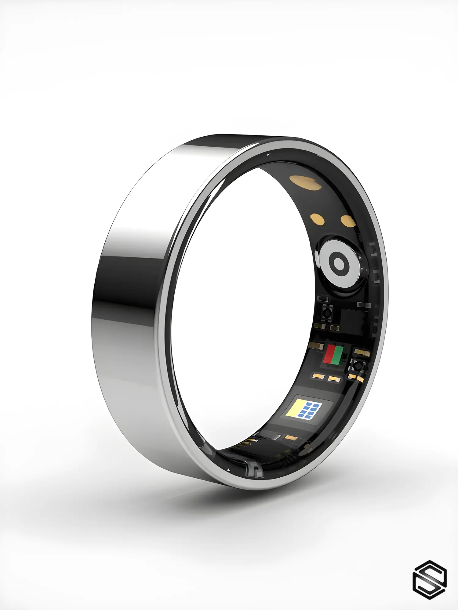 Тонкое Умное кольцо herzring slim sh Серебро