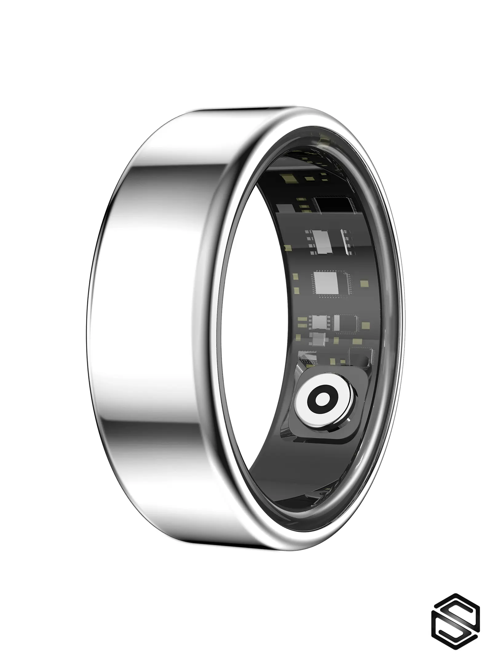 Умное кольцо с акцентом на сон herzring classic sh черный (black)
